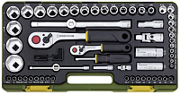 Полный набор дюймового инструмента с флажковыми трещотками, 65поз. (5/32" до 1 3/8") Proxxon (23294)