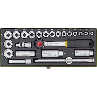 Компактный набор с трещоткой 3/8", 24 поз. Proxxon (23110)