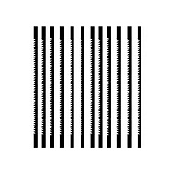 Пилки „Super-Cut“. Мелкий зуб (20 зубьев на 25 мм), 130x0,80x0,34mm 12шт Proxxon (28118)